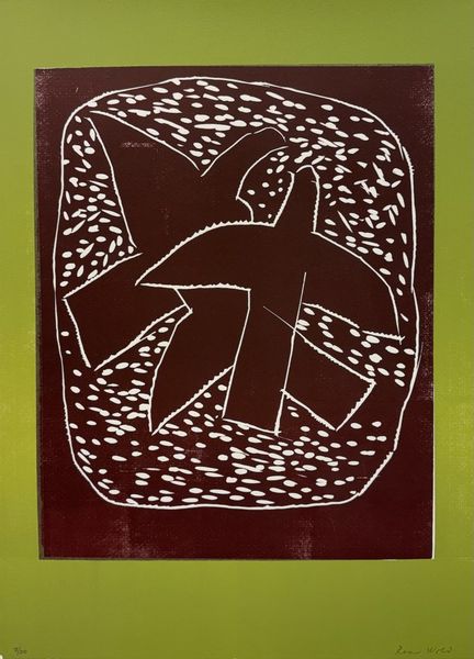 Hovedbilde Roar Wold, linosnitt 1984